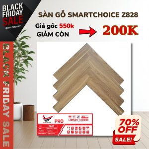 Sàn Gỗ Xương Cá Smartchoice PRO 12mm Z828 Khuyến Mãi