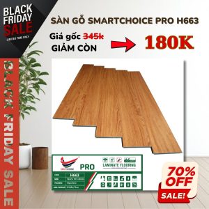 Sàn Gỗ Cốt Xanh Smartchoice PRO 8mm H663 Khuyến Mãi