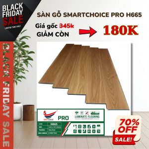 Sàn Gỗ Cốt Xanh Smartchoice PRO 8mm H665 Khuyến Mãi