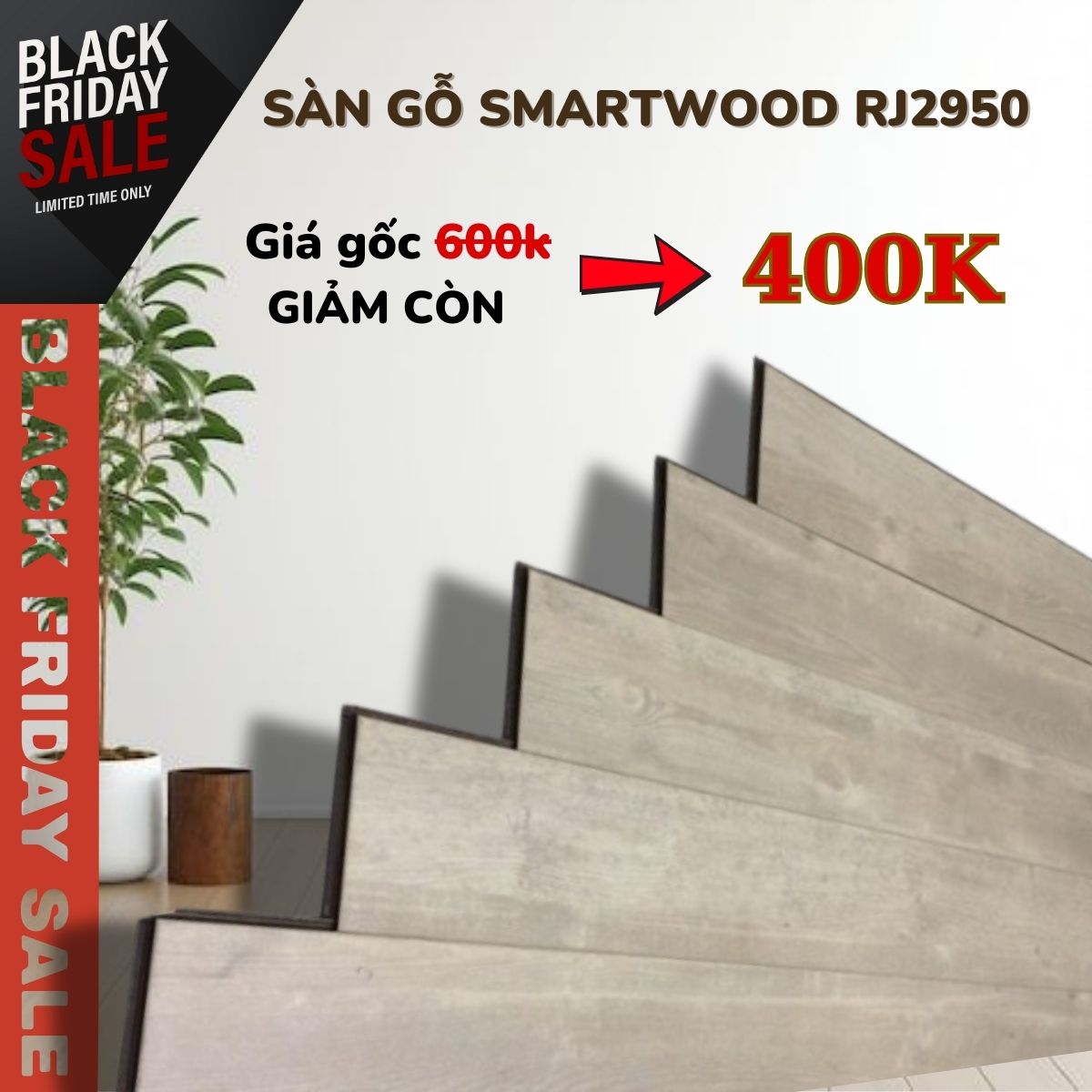 Sàn Gỗ Smartwood RJ2950 Khuyến Mãi