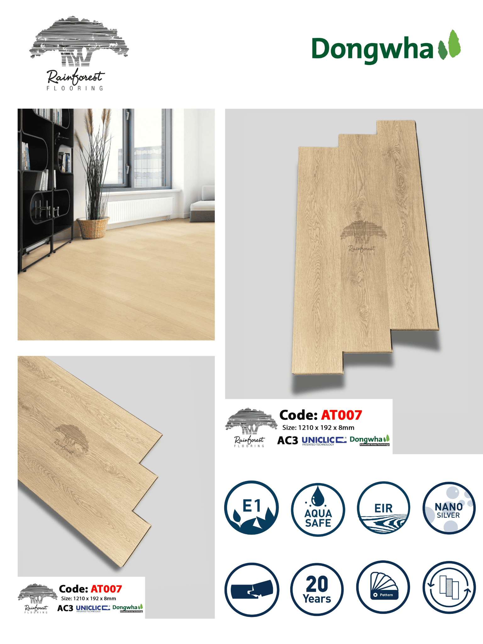 Sàn Gỗ Rainforest AT007 - Ảnh 2
