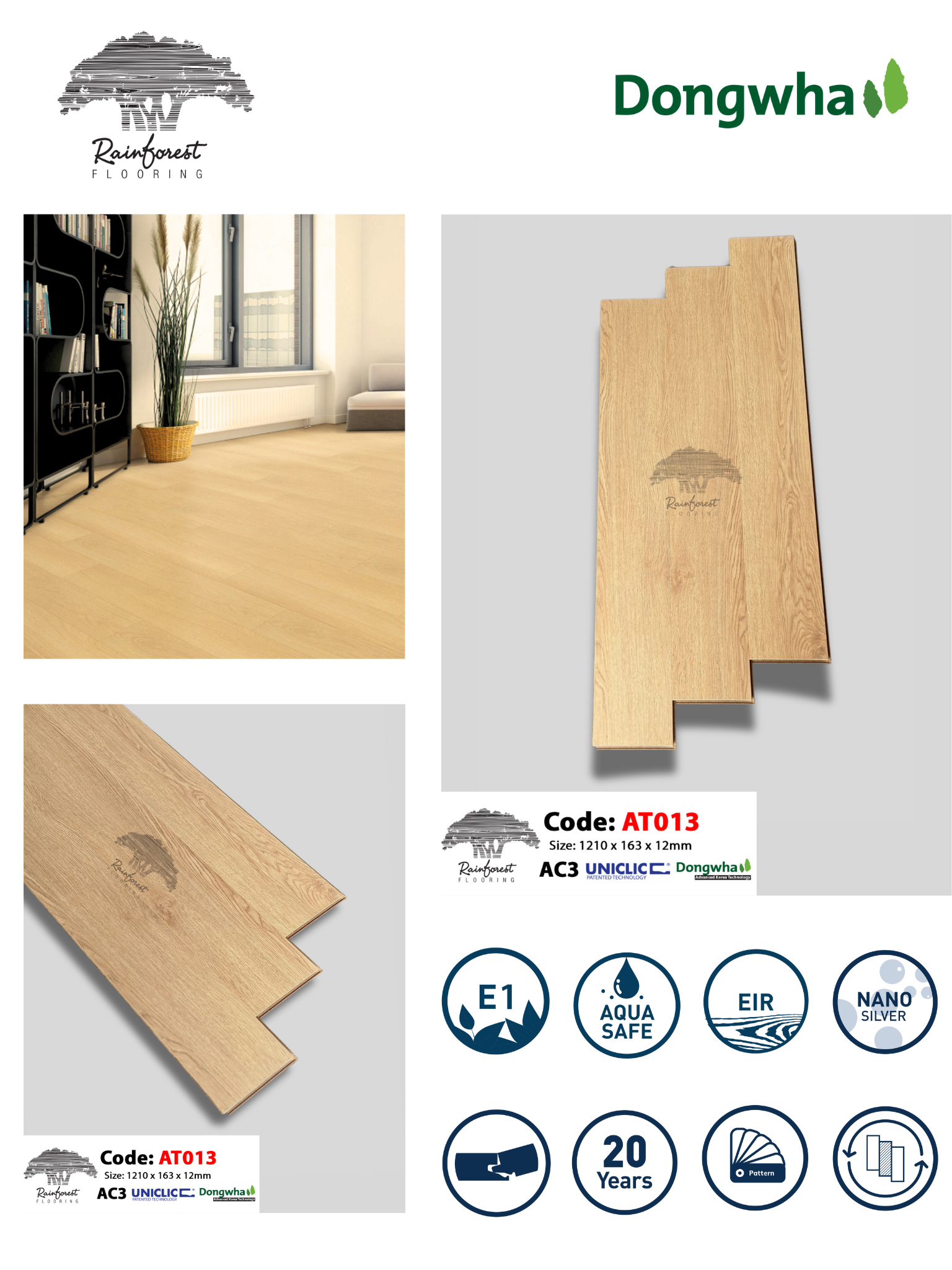 Sàn Gỗ Rainforest AT013 - Ảnh 2
