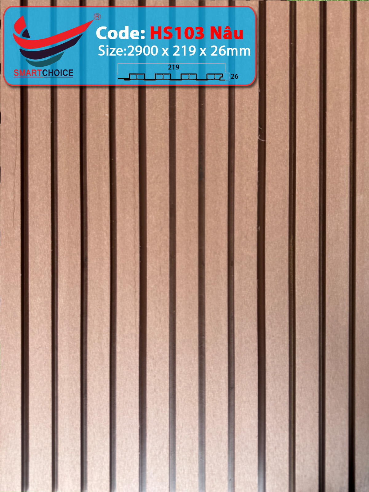 Lam Sóng Ngoài Trời HS103 Nâu - Ảnh 2